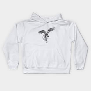 Bird t-shirt design Kids Hoodie